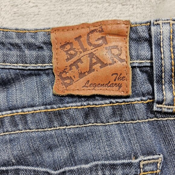 Big Star Jeans Womens 26R Maddie Bootcut Mid Rise Fit Dark Denim (28x28) - Picture 5 of 12